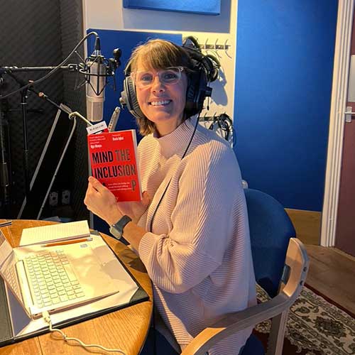 Suzy Levy narrating at Landen Park Studio