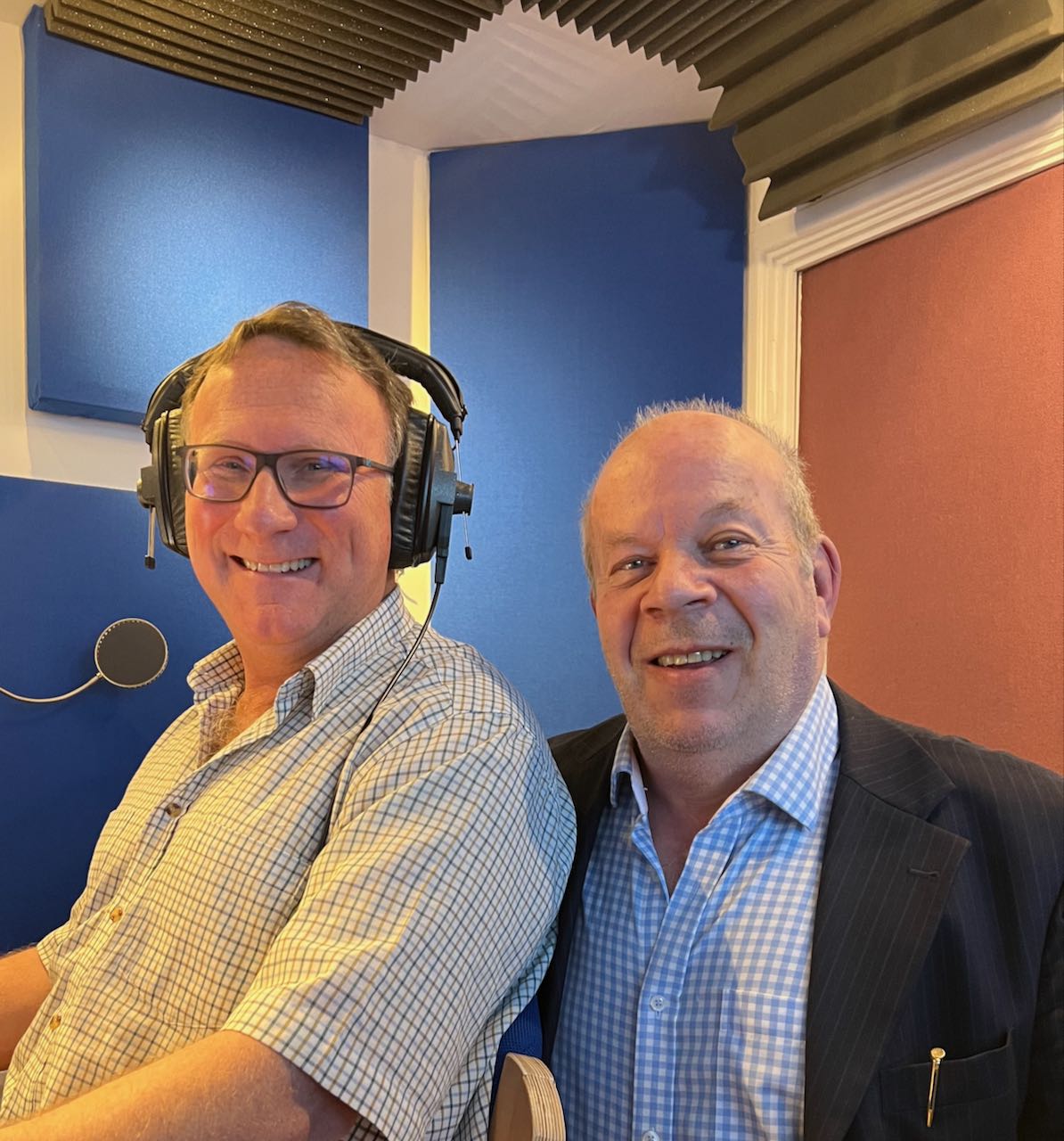 Clive Hayward and Russell Harris at Landen Park Studio