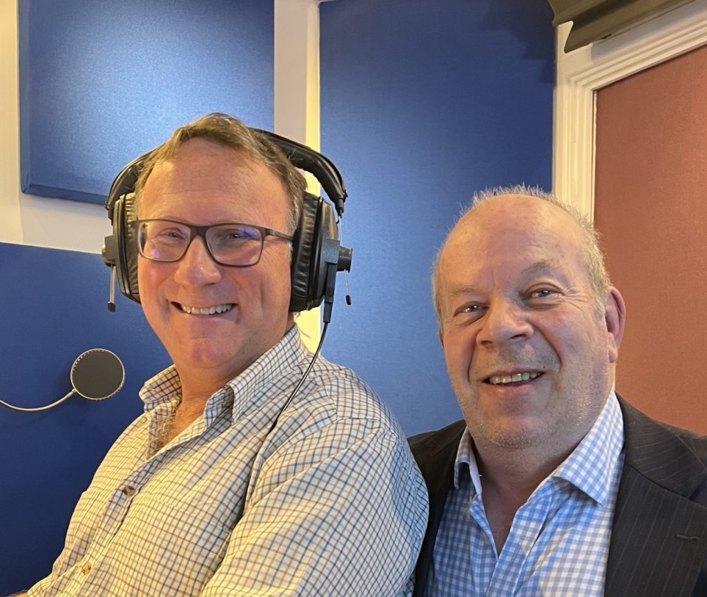 Clive Hayward and Russell Harris at Landen Park Studio